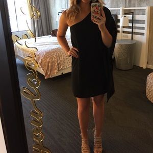 ❌SOLD❌One Shoulder Cocktail Dress Black